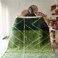 Green Berber Rug made to order (3) - Tree of Colors