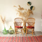 Set of 2 authentic  60's Audoux-Minet rattan chairs