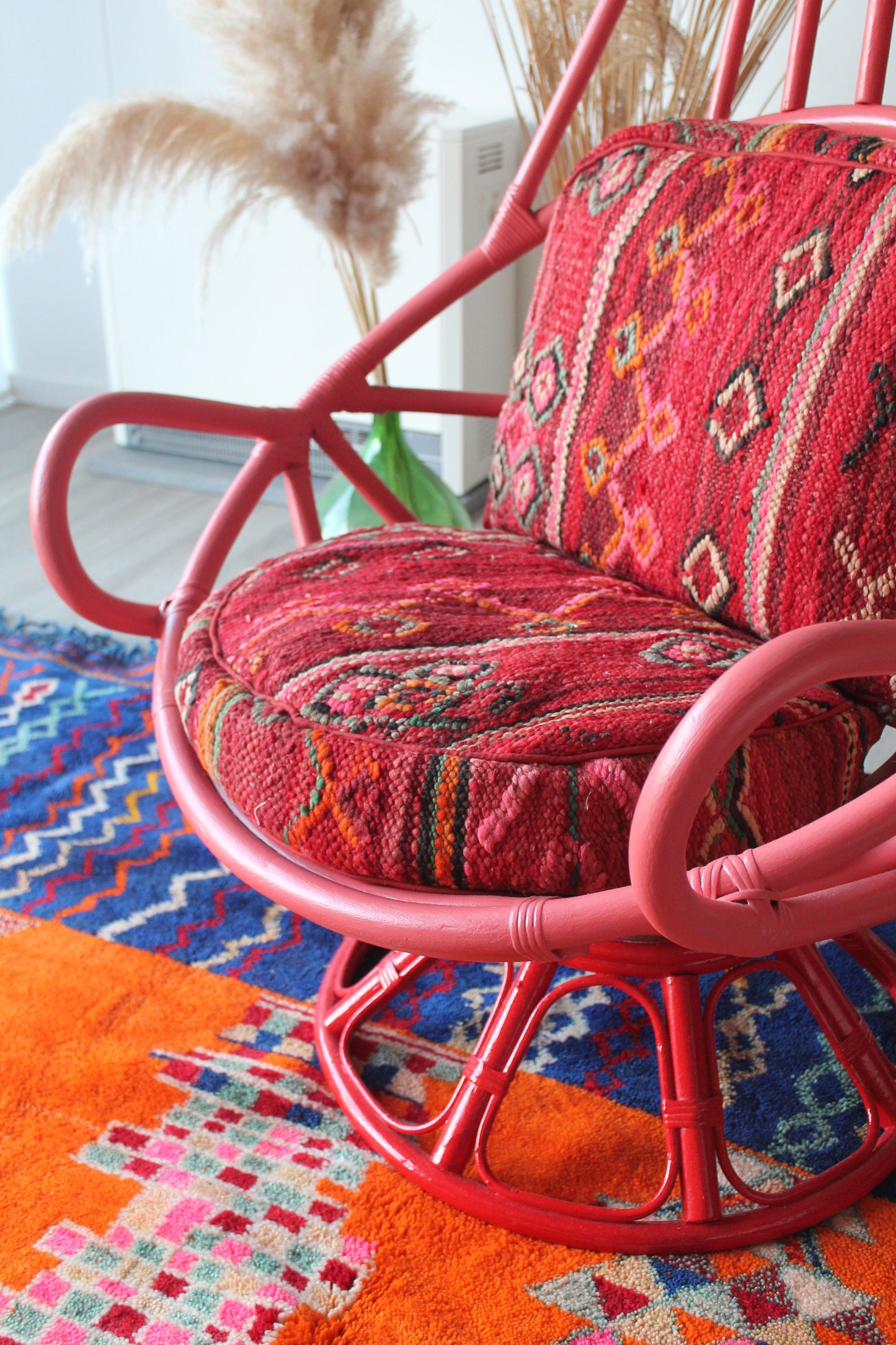 Chaise DARCIA Rose et Rouge