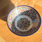 Grand bol en céramique, céramique peinte à la main à Fes, Maroc
