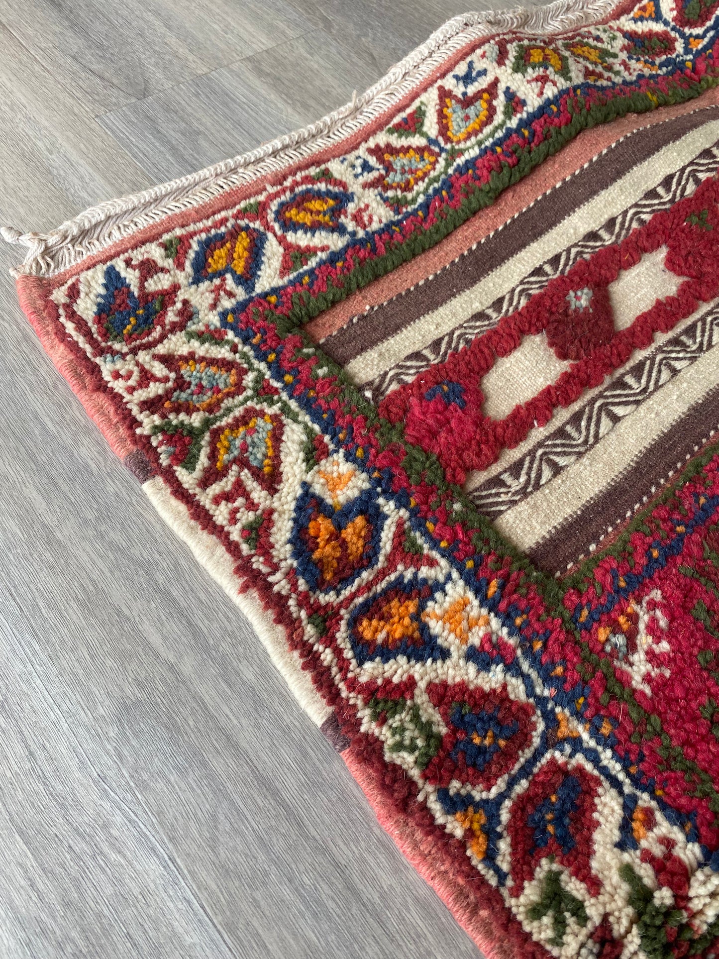 Tapis Tazenakht (278) coloré en laine tissé à la main au Maroc 200x108cm