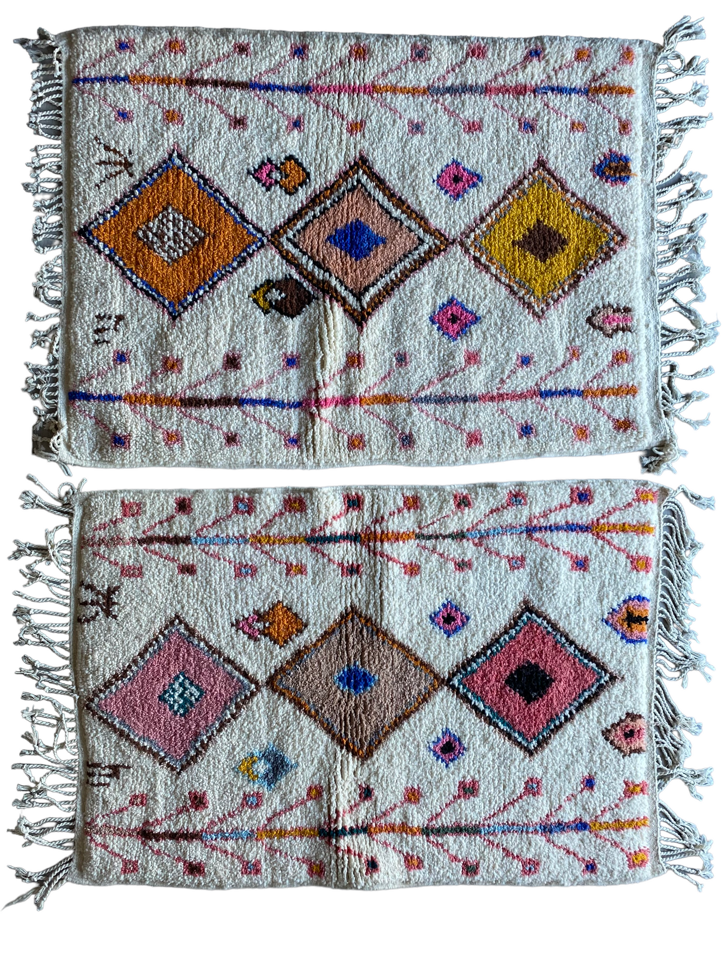 White Berber Wool Rug (247) 150x105cm