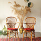 Set of 2 authentic 60's Audoux - Minet rattan chairs - Tree of Colors