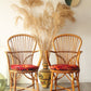 Set of 2 authentic 60's Audoux - Minet rattan chairs - Tree of Colors