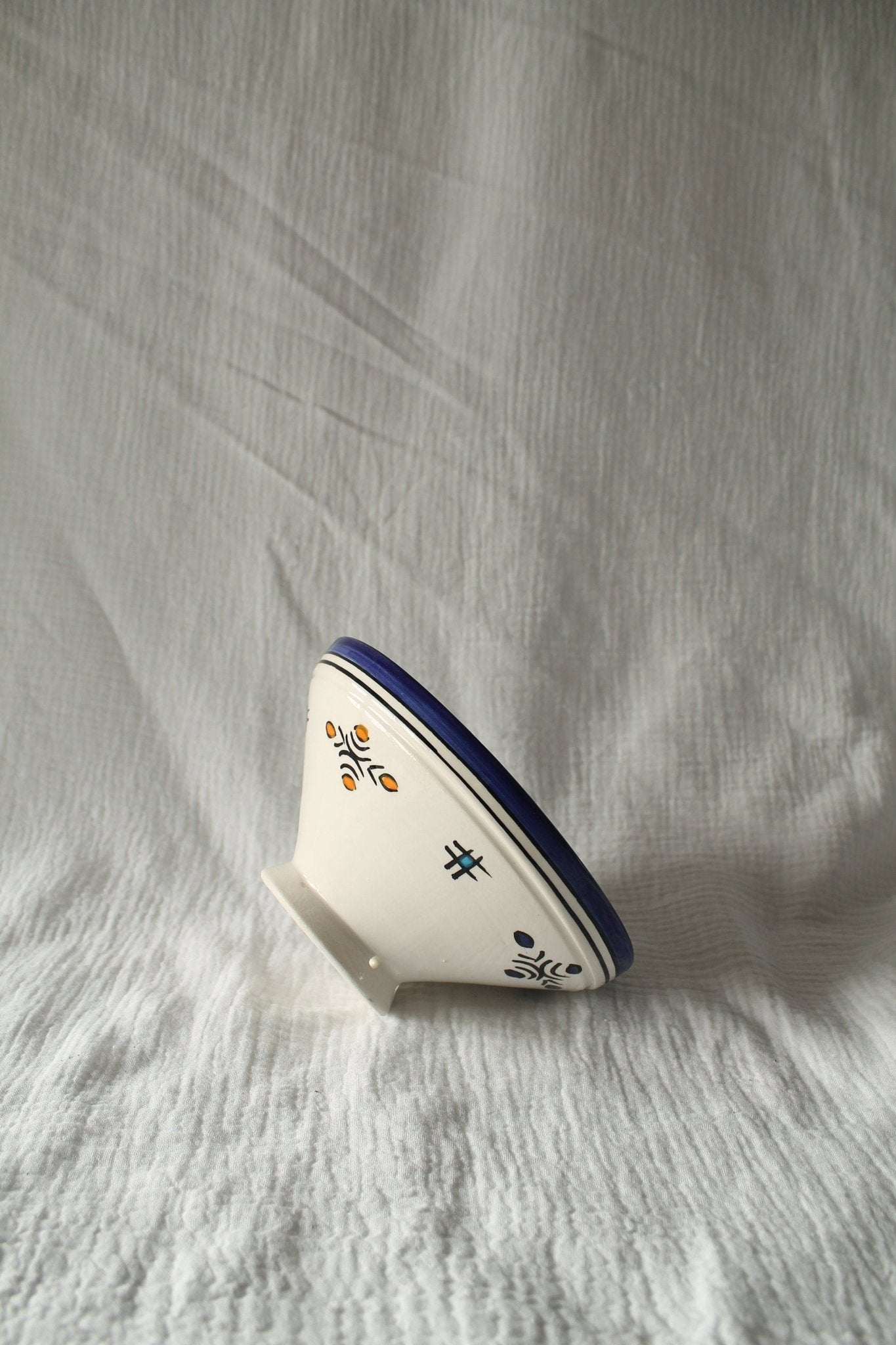 Small Ceramic Bowl, Hand painted ceramic in Fes, Morocco - Tree of Colors